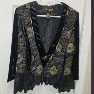 Fresh FX Intricate Velvet Jacket